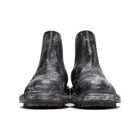 Dolce and Gabbana Black Leather Vintage-Look Chelsea Boots
