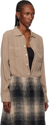NEEDLES Beige Open Collar Shirt