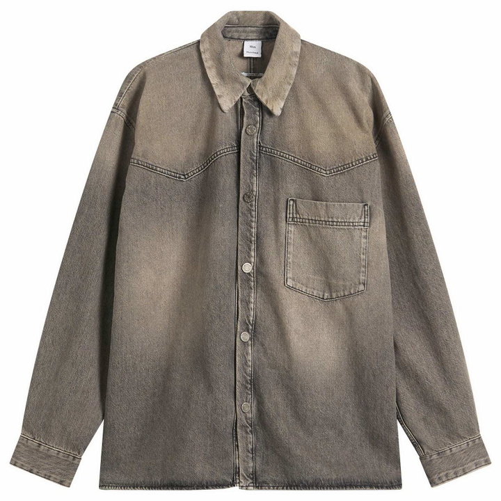 Photo: Won Hundred Men's Zayne Denim Overshirt in Tintet Grey