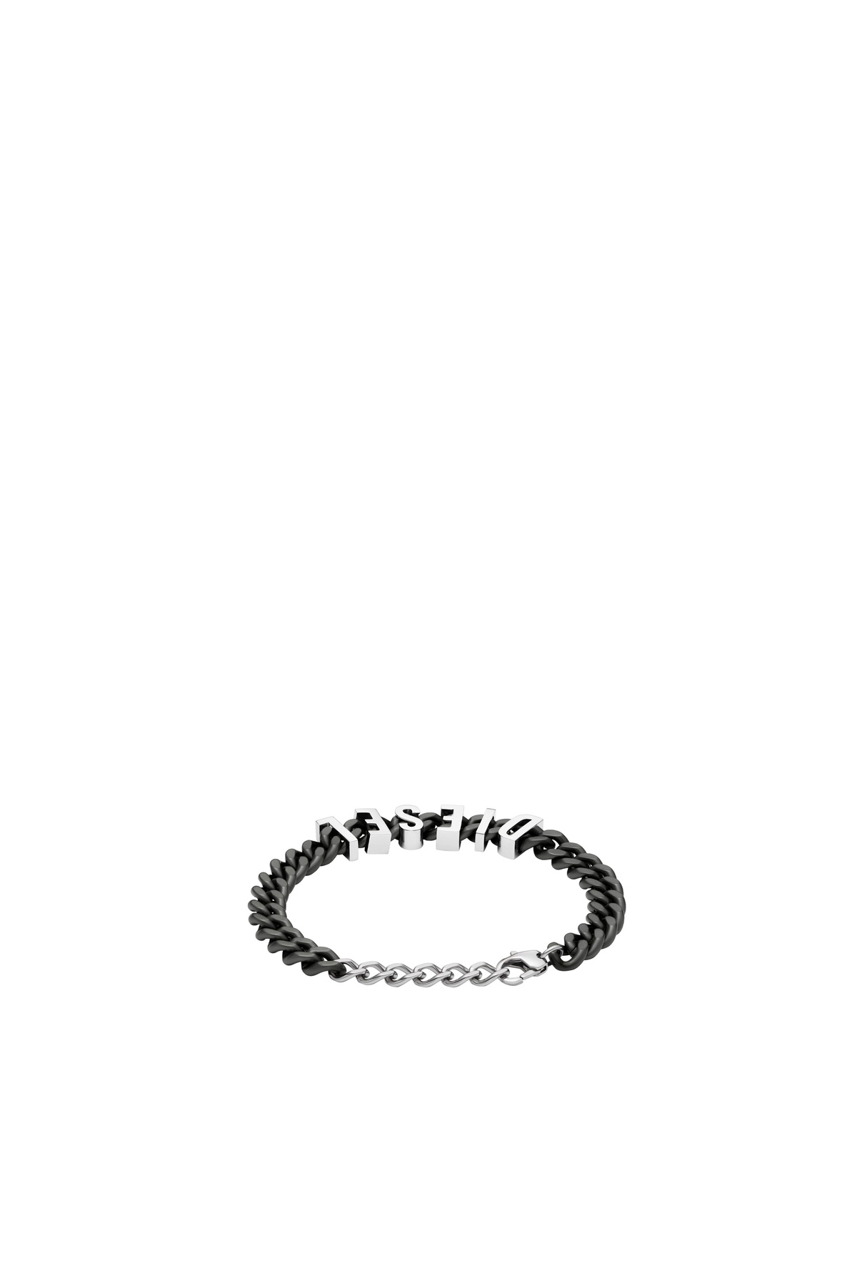 Diesel Two-Tone stainless steel chain bracelet - Bracelets - Unisex - Black