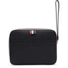 Thom Browne Black and White Dopp Kit Pouch