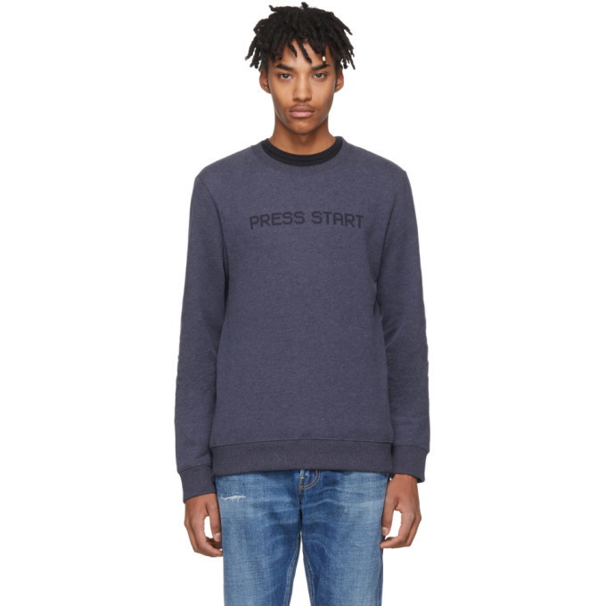 Photo: A.P.C. Blue Press Start Sweatshirt