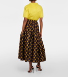 La DoubleJ Oscar jacquard midi skirt