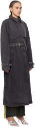 Ottolinger Black Belted Trench coat