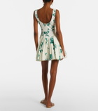 Agua by Agua Bendita Pluma floral cotton minidress