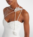 David Koma Embroidered gown