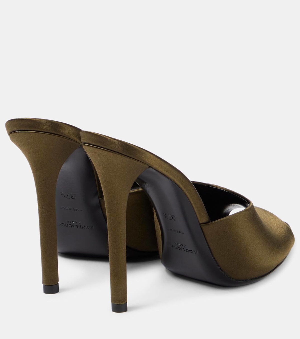 Saint Laurent Goldie 110 crêpe satin mules Saint Laurent Saint Laurent Goldie 110 crêpe satin mules Saint Laurent