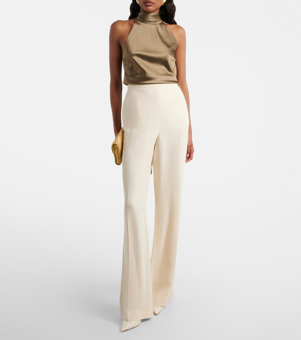 Ralph Lauren Collection Chiltons tie-neck satin top