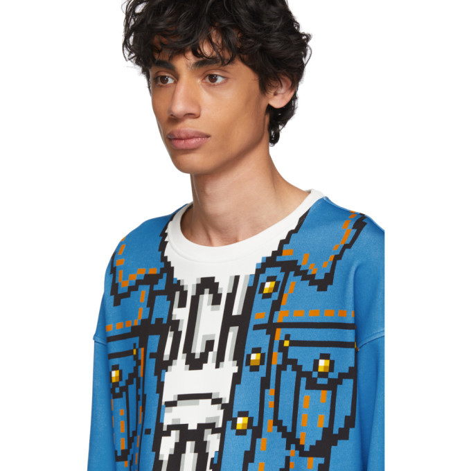 Moschino discount blue sweatshirt