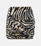 Magda Butrym - Zebra-print swim skirt