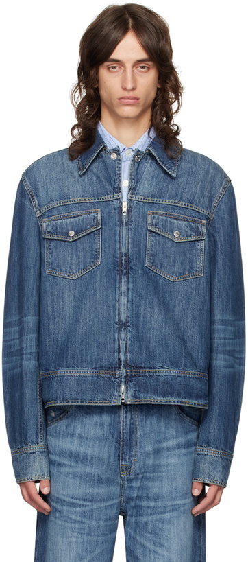 Our Legacy - Mudride Distressed Denim Jacket - Men - Blue Our Legacy