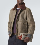 Brunello Cucinelli Leather-trimmed toiletry bag