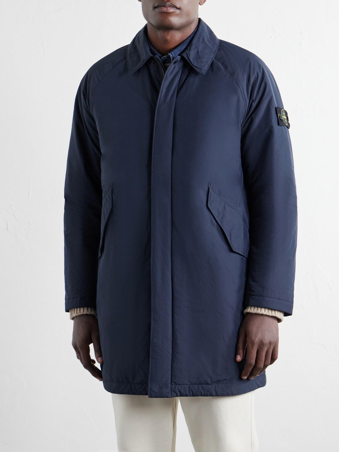 Stone Island - Micro Reps Shell Coat - Blue