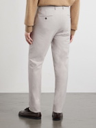 Eleventy - Straight-Leg Cotton-Blend Twill Chino - Neutrals