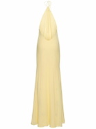 THE ANDAMANE Rebecca Silk Georgette Maxi Slip Dress