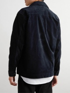 NN07 - Isak 1322 Stretch Organic Cotton-Corduroy Jacket - Blue