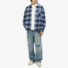 END. x Represent R3 Baggy Destroyer Denim in Mechanical Blue