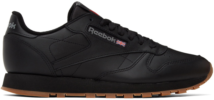 Photo: Reebok Classics Black Leather Classic Sneakers