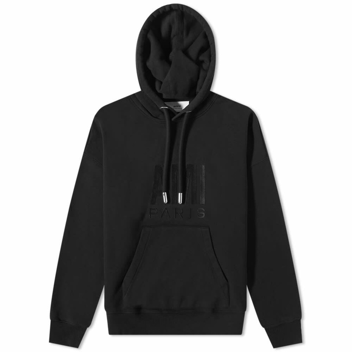 Photo: AMI Men's Paris Popover Hoody in Black