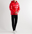 Moncler - Ecrins Hooded Quilted Shell Down Jacket - Red