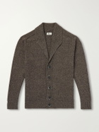 Altea - Shawl-Collar Wool and Cashmere-Blend Cardigan - Brown