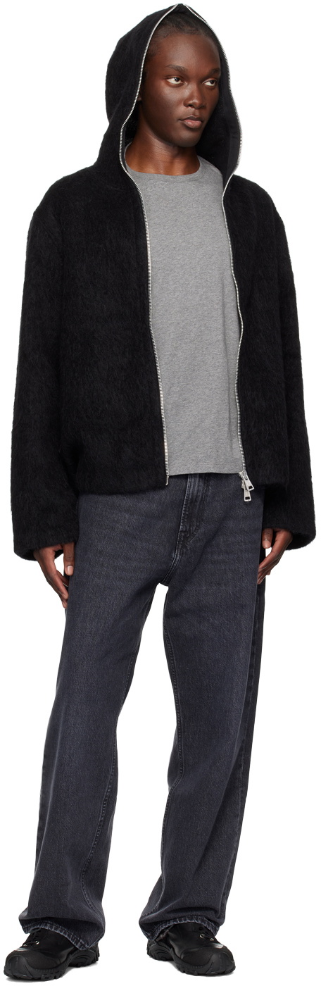 OUR LEGACY Black Full Zip Hoodie Our Legacy