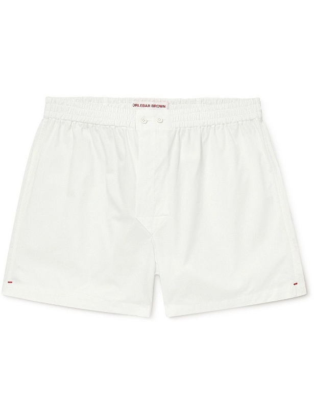 Photo: Orlebar Brown - Cotton Boxer Shorts - White