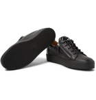 Giuseppe Zanotti - Logo-Flocked Leather Sneakers - Men - Black