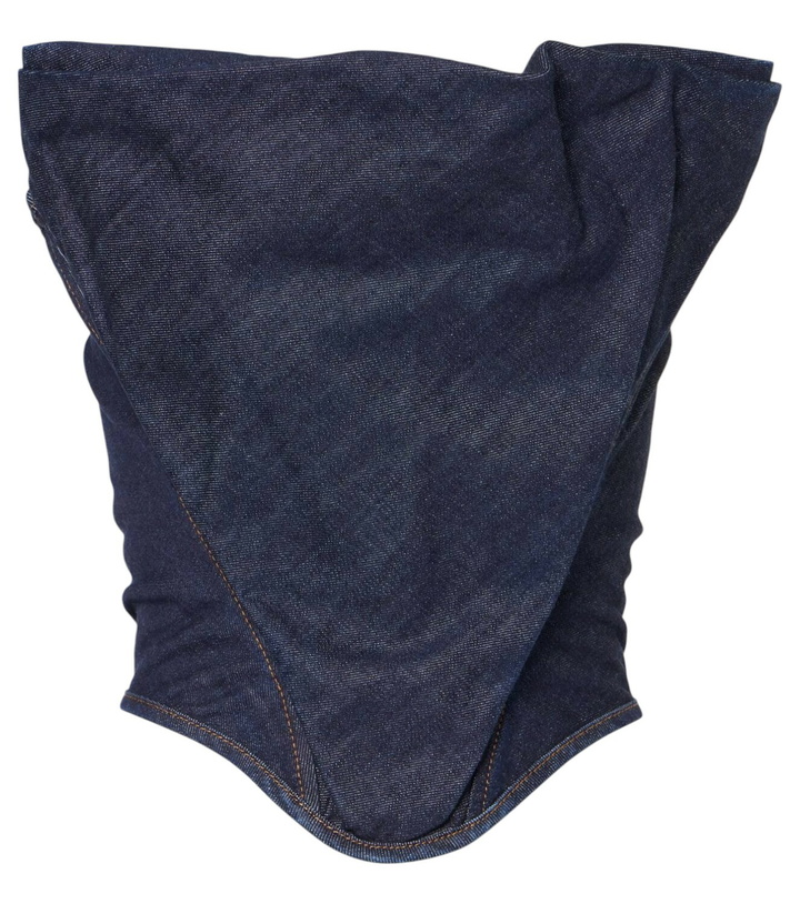Photo: Magda Butrym RE25 denim corset top