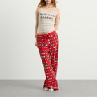 SKIMS Women's x CPFM Tank Top & Modal Waffle Pant Sleep Set in Stone Jingle Bells