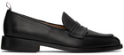 Thom Browne Black Soft Penny Loafers