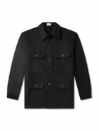 Ghiaia Cashmere - Wool-Flannel Jacket - Black