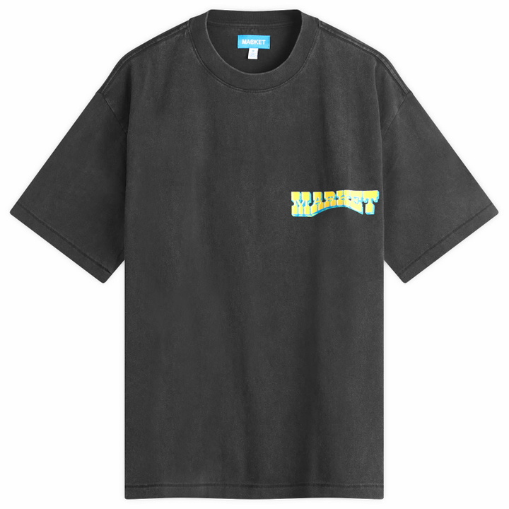 Photo: MARKET Men's Farmers T-Shirt in Washed-Black