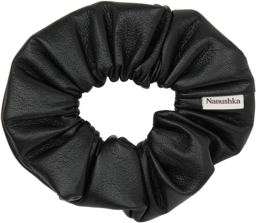 Nanushka Black Lou Scrunchie