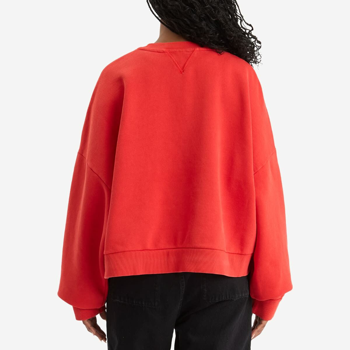 Entire Studios Women's Box Crewneck Sweater in Cherry