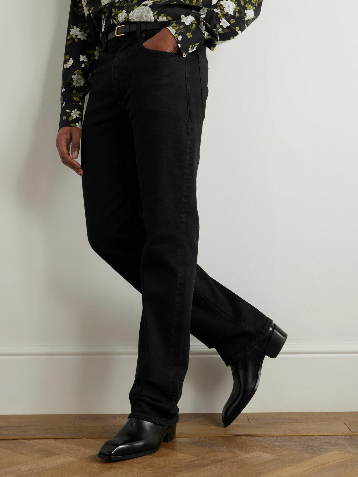 TOM FORD - Rick Glossed-Leather Chelsea Boots - Black