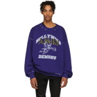 Amiri Blue Oversized Team Logo Sweatshirt