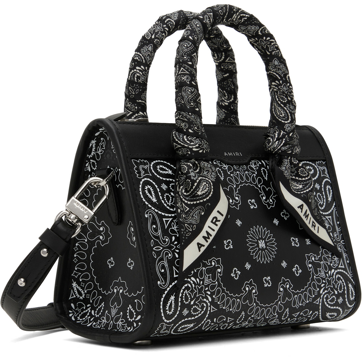 AMIRI Black Bandana Micro Triangle Bag