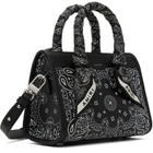 AMIRI Black Bandana Micro Triangle Bag