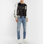 Balmain - Skinny-Fit Distressed Denim Jeans - Men - Blue