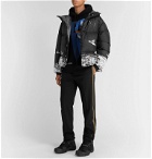 Undercover - Valentino Slim-Fit Printed Quilted Shell Hooded Down Jacket - Black