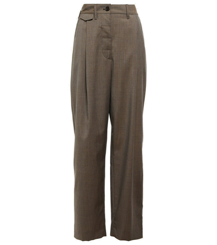 Photo: Toteme - High-rise wide-leg wool pants