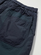 Blue Blue Japan - Tapered Pleated Indigo-Dyed Nylon Shorts - Blue