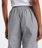Róhe Checked cotton-blend pajama pants