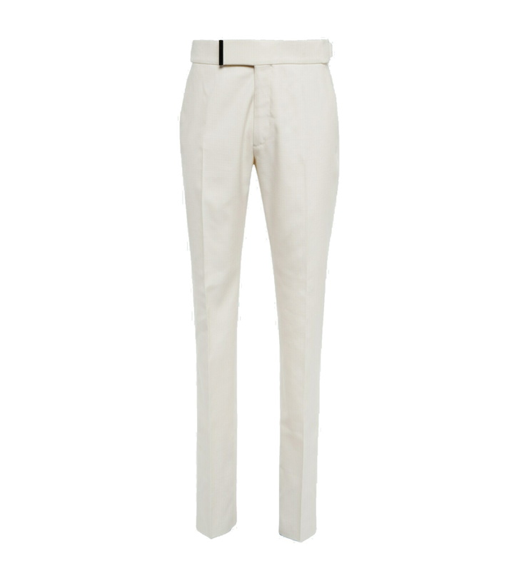 Photo: Tom Ford - Mid-rise slim silk and wool pants