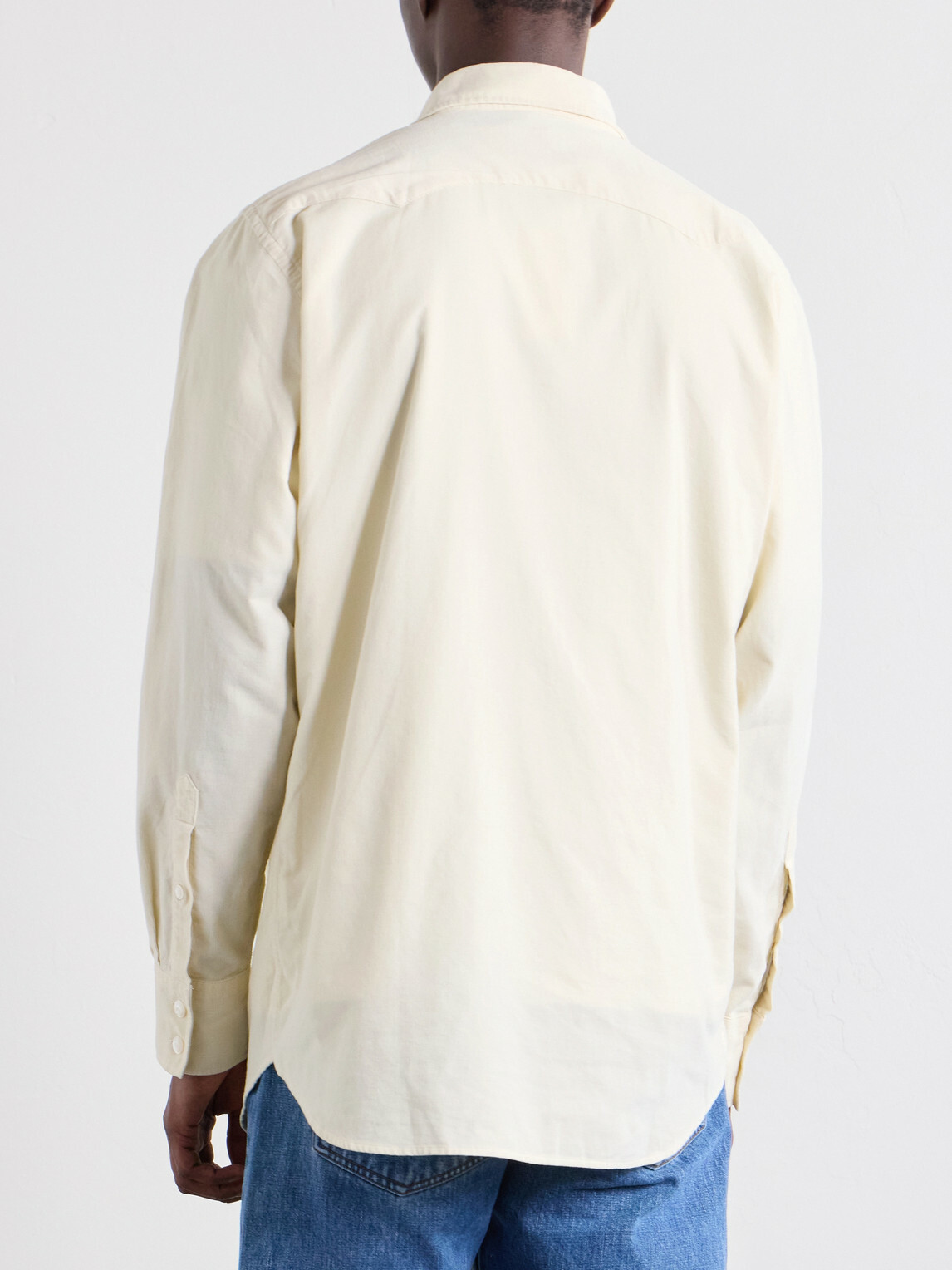 Drake's - Cotton-Corduroy Shirt - White