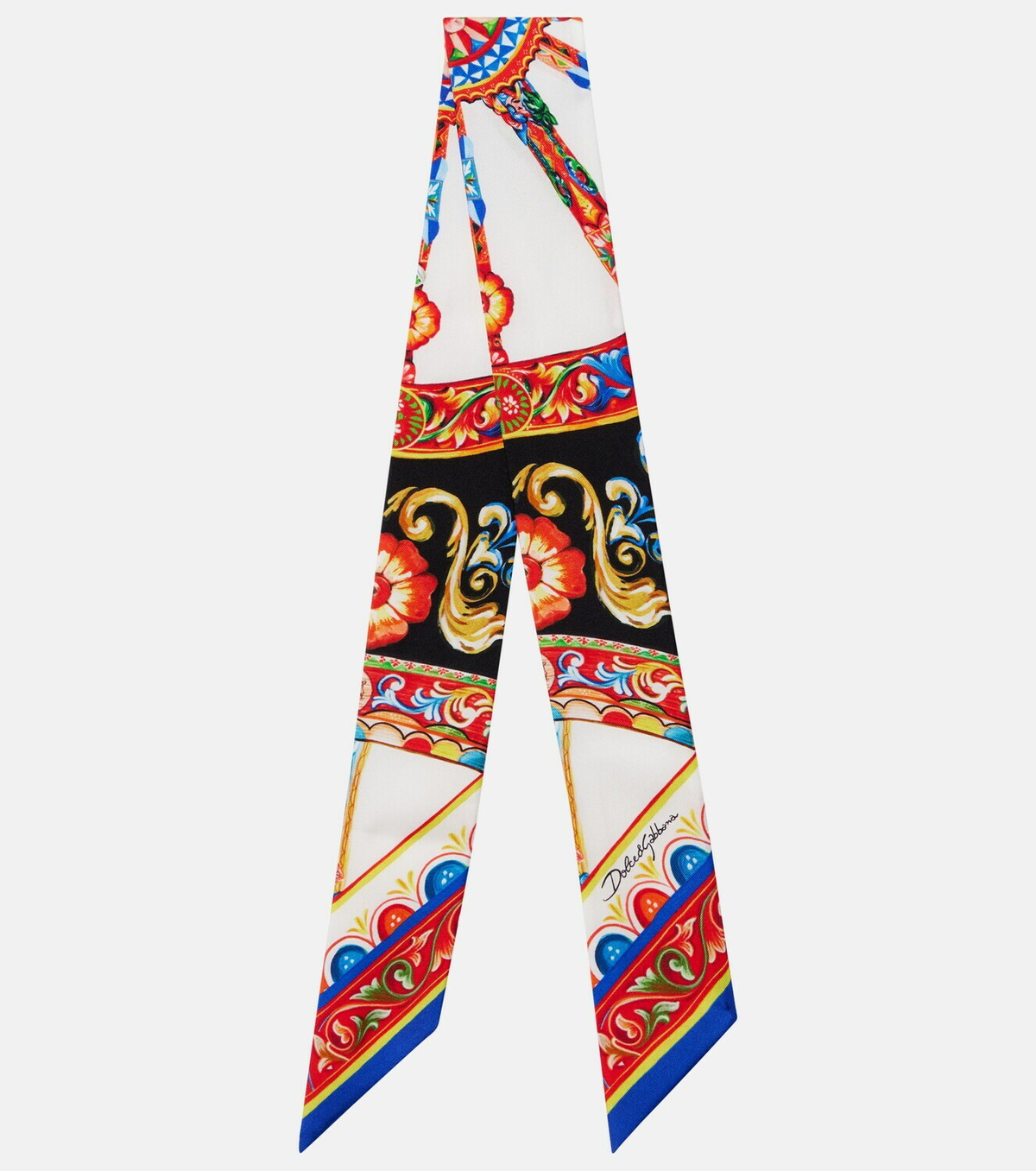 Dolce&Gabbana Carretto silk twill scarf