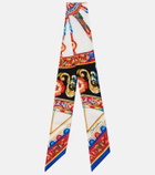 Dolce&Gabbana Carretto silk twill scarf