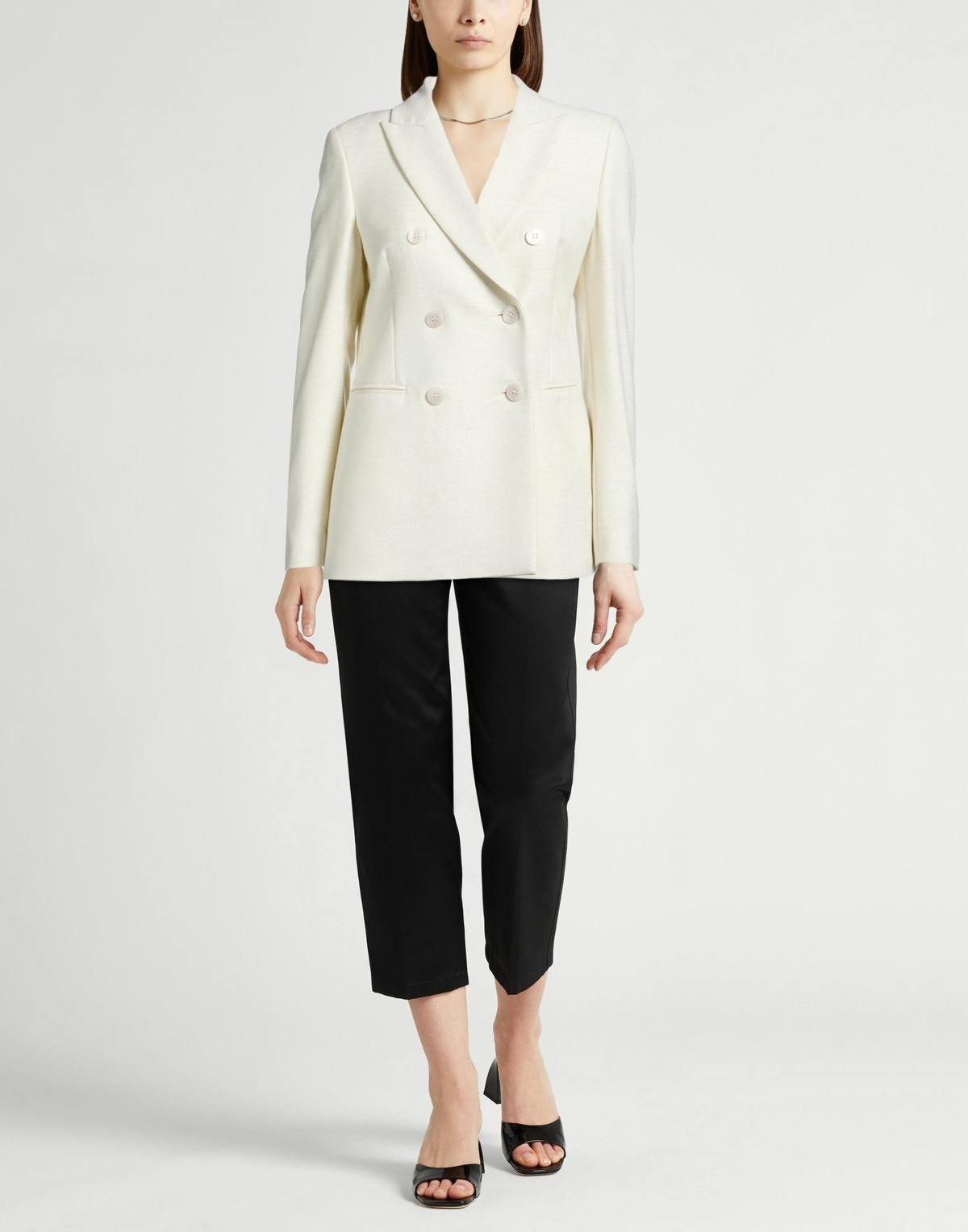 Peserico Womens Blazer Cream