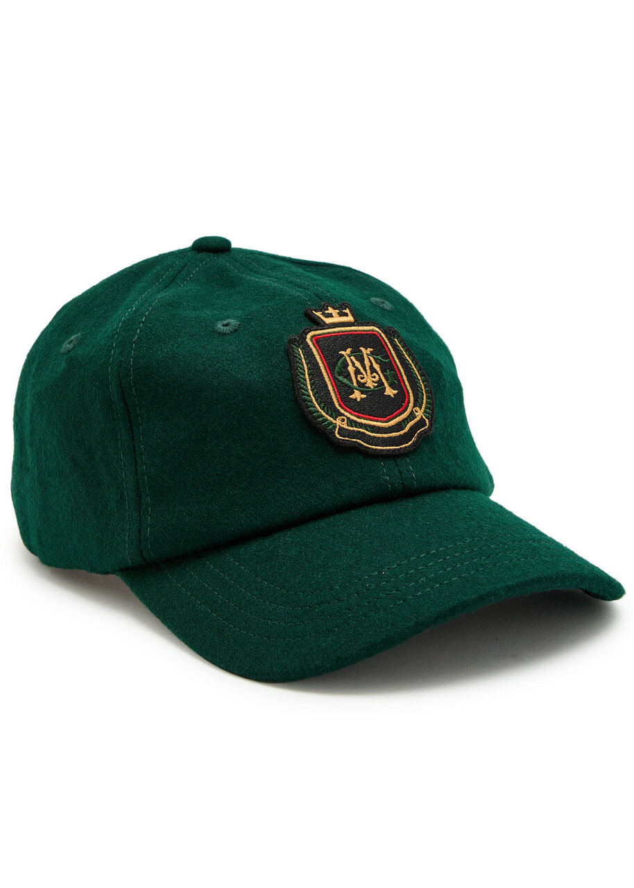 Malbon Crest Dad Wool-blend cap - Green - One Size